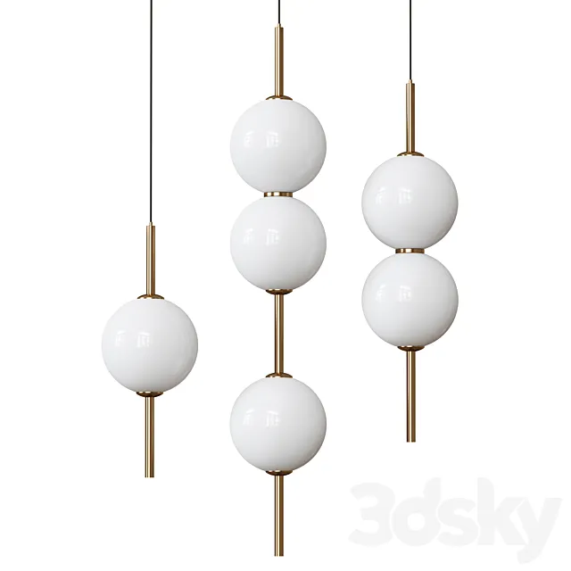 Voke Led Ceiling Lamp 3D Model