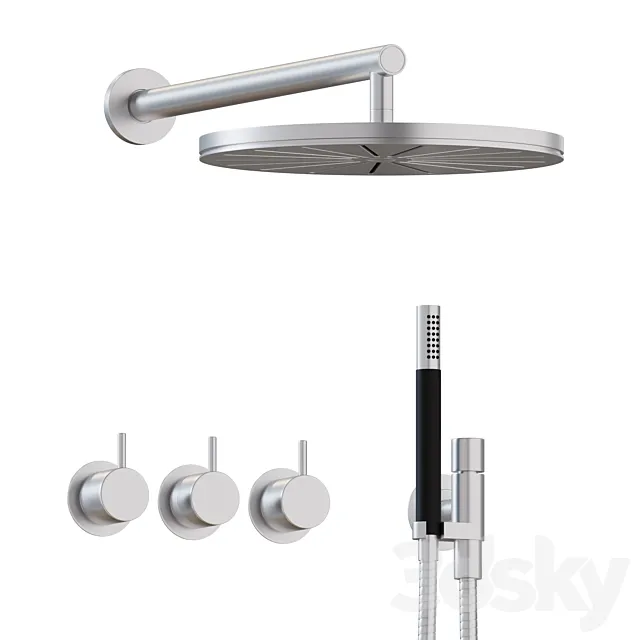 VOLA Thermostatic Shower Mixer 02 3DModel