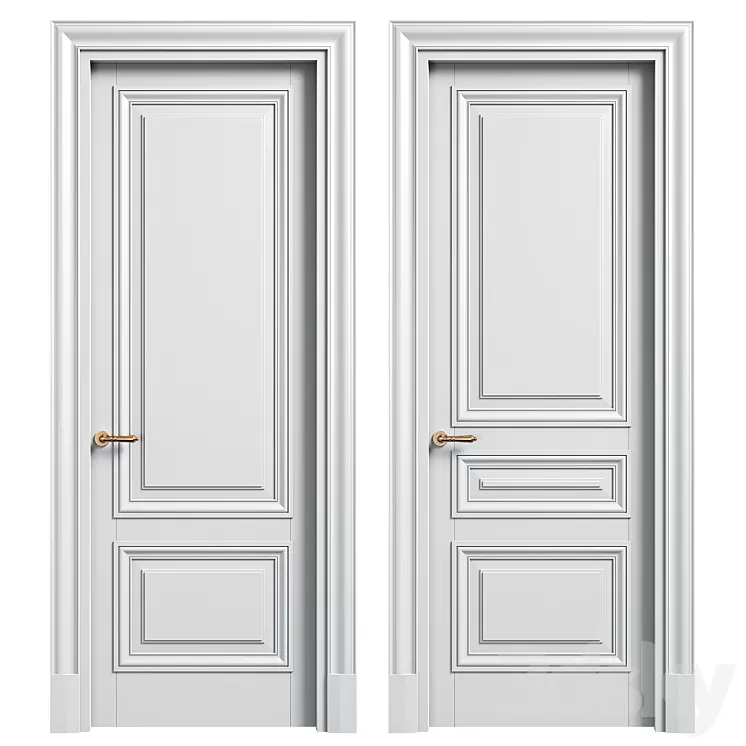 Volhovec doors ANTIQUE 3D Model Free