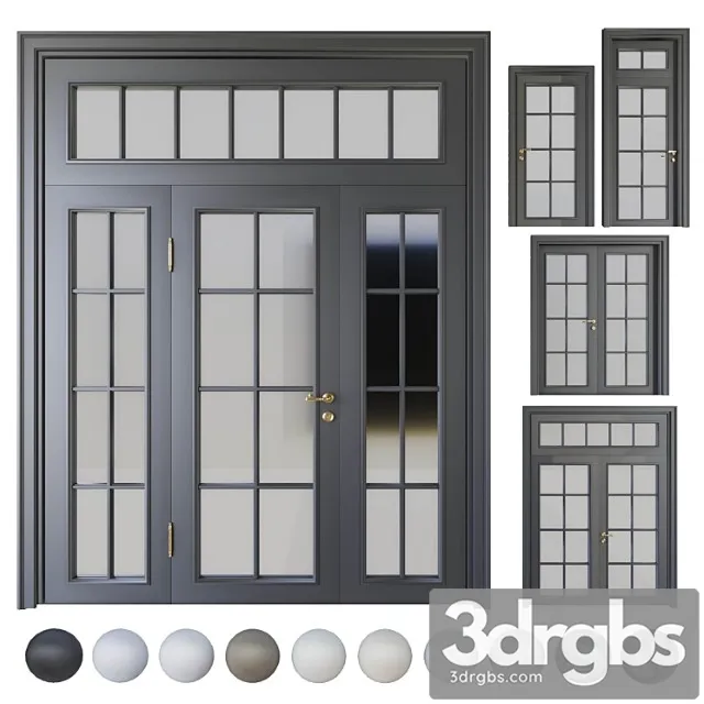 Volhovec Doors Collection Paris Set 4 3D Model Free