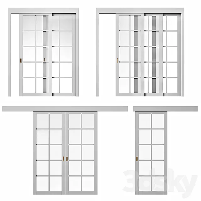 Volhovec NEO sliding doors 3D Model