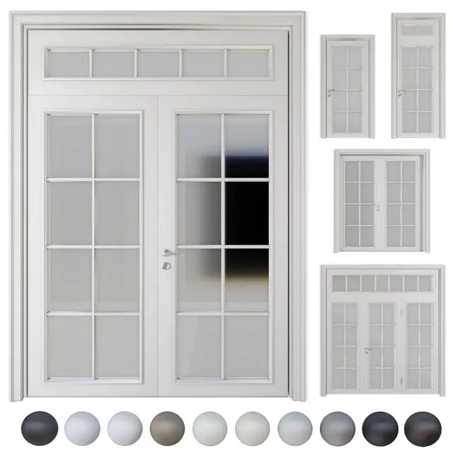 Volhovec_Doors_collection_Paris_set 3 3D Model