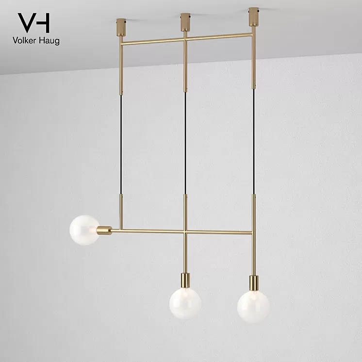 VolkerHaug Triple Kick Pendant Light 3D Model