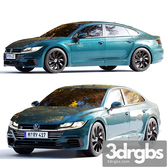 Volkswagen Arteon 2021 R-line 3D Model Free