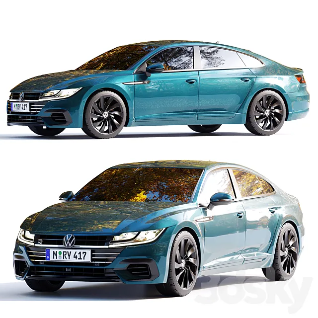 Volkswagen Arteon 2021 R-line 3D Model