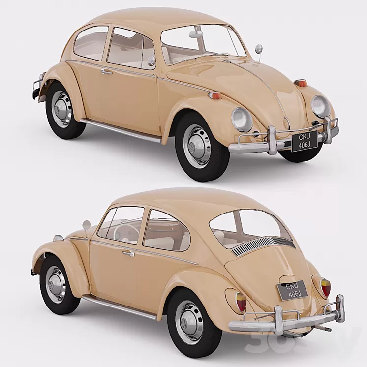 Volkswagen Beetle 1300 3D Model