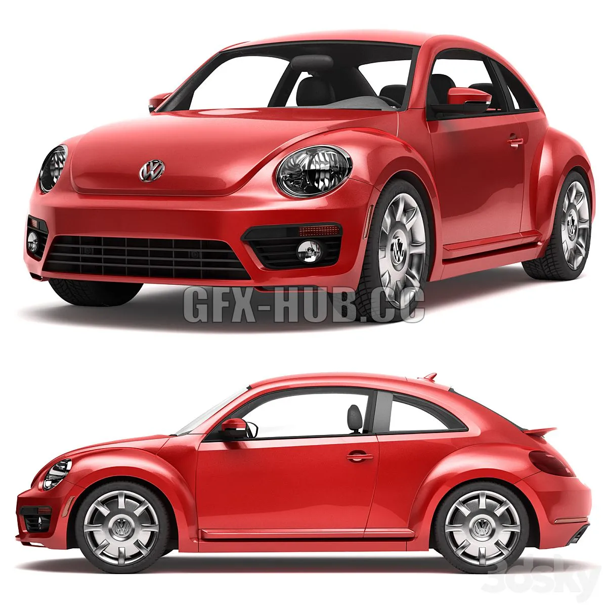 Volkswagen Beetle 3D Model