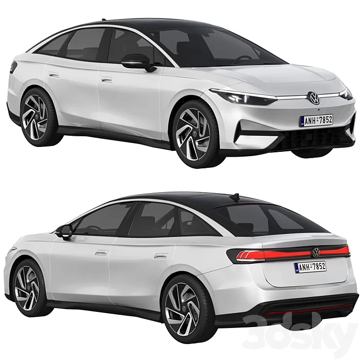 Volkswagen ID.7 3D Model Free