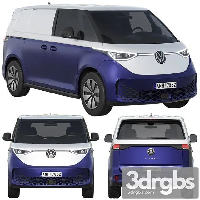 Volkswagen ID Buzz Cargo 2023 3D Model Free
