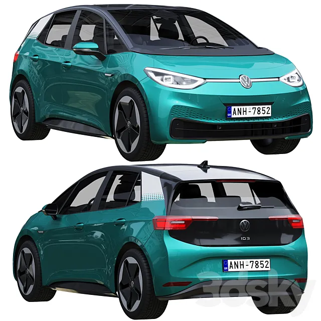 Volkswagen ID3 2021 3DModel