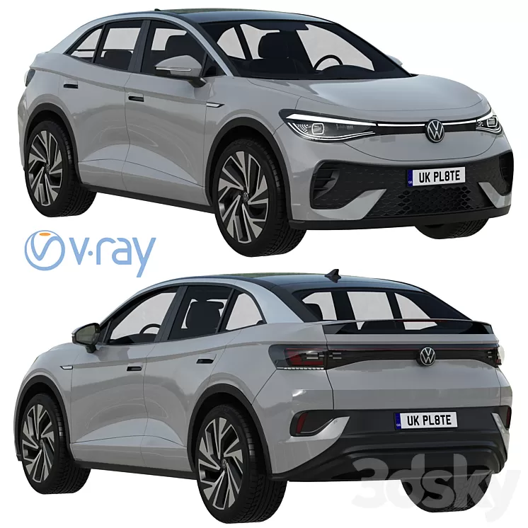 Volkswagen ID5 2022 3D Model Free