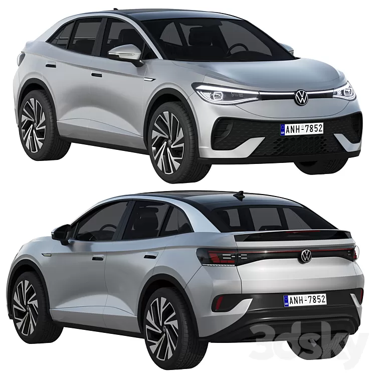 Volkswagen ID5 2022 3D Model Free