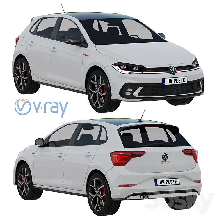 Volkswagen Polo GTI 2022 3D Model Free