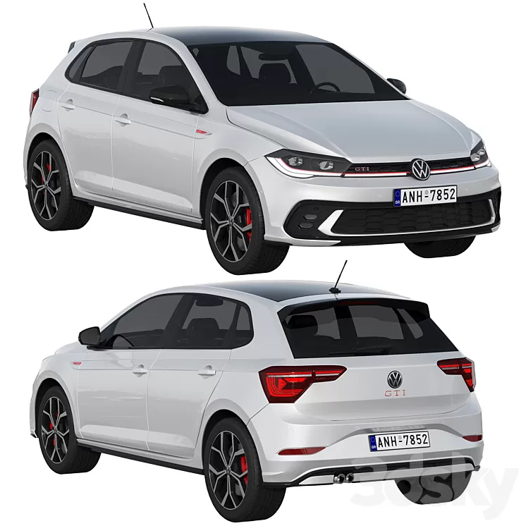 Volkswagen Polo GTI 2022 3D Model Free