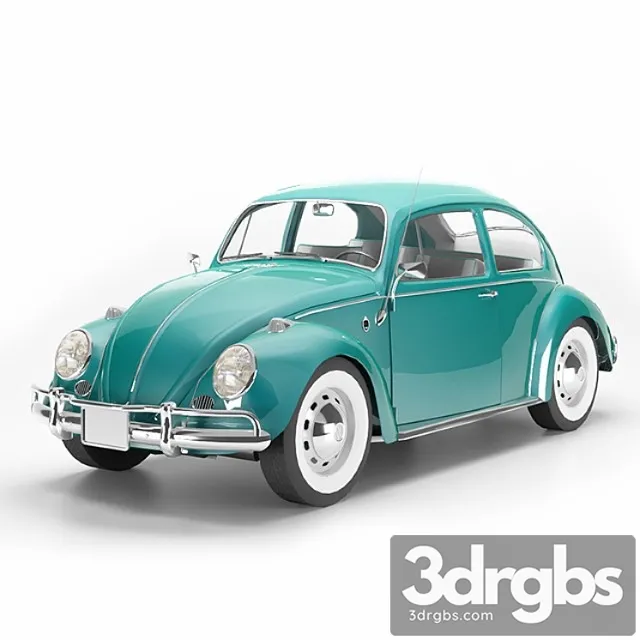Volkswagen sedan 1300 1963 3D Model Free
