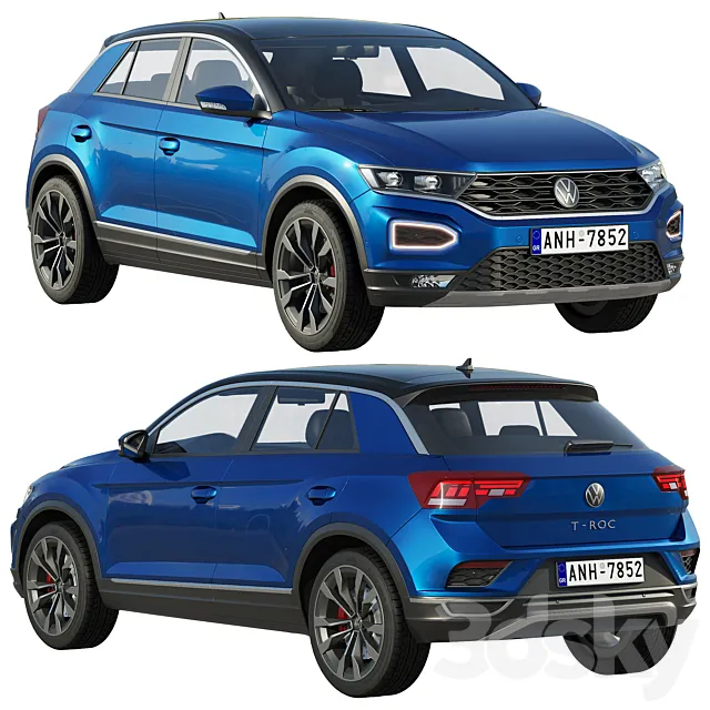 Volkswagen T-Roc 3D Model