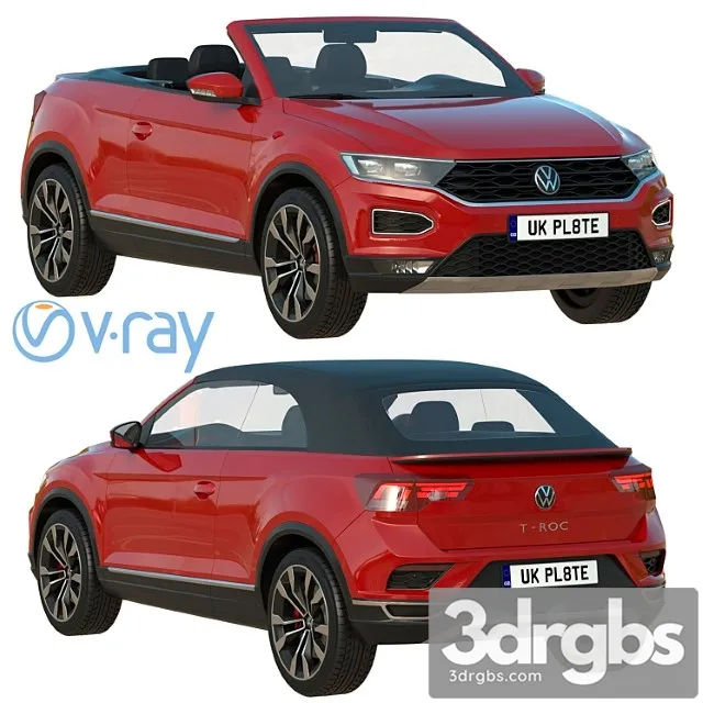 Volkswagen t-roc cabriolet 3D Model Free