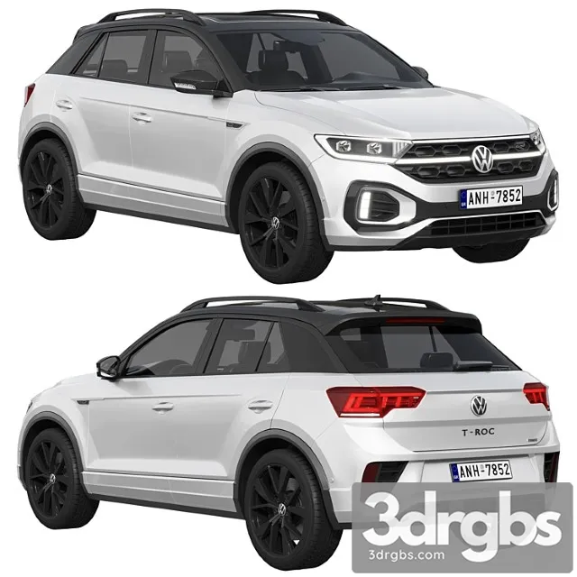 Volkswagen t-roc r-line 2022 3D Model Free
