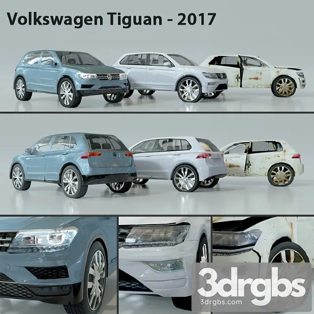 Volkswagen-tiguan 2017 3D Model Free