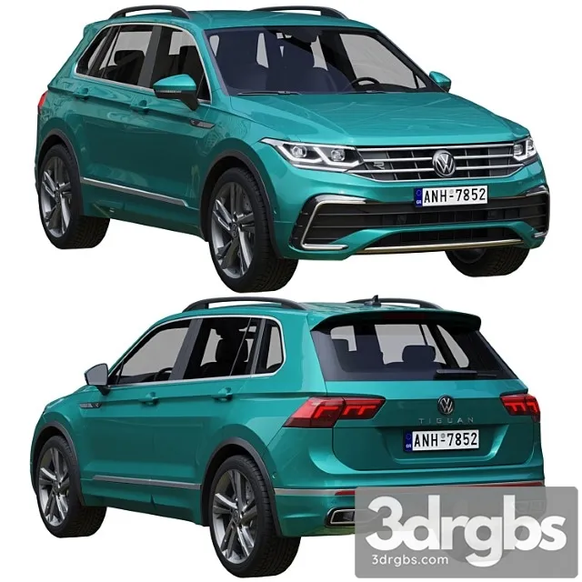 Volkswagen Tiguan 2021 3D Model Free