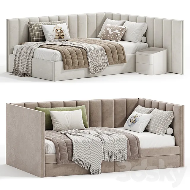 Volna soft kids bed 3D Model