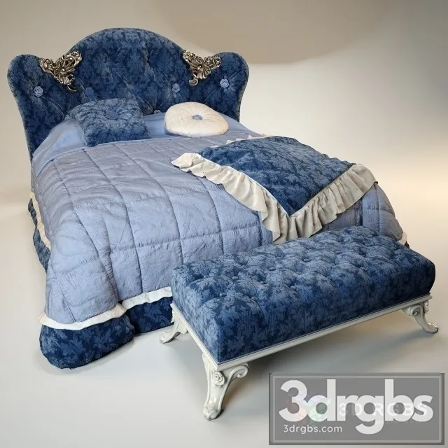 Volpi Mafalda Bed 3D Model Free