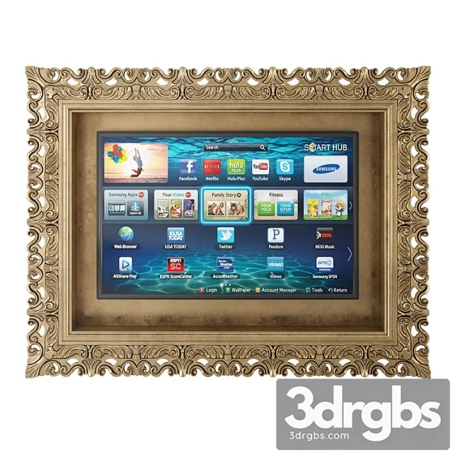 Volpi tv frame 3D Model Free