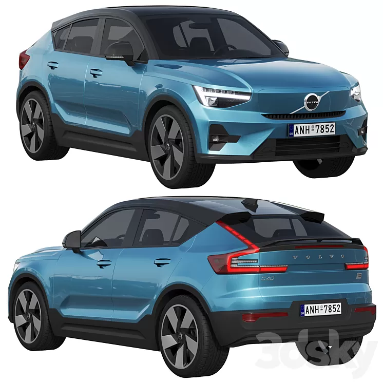 Volvo C40 Recharge 3D Model