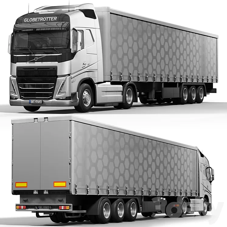 VOLVO FH16 3D Model Free