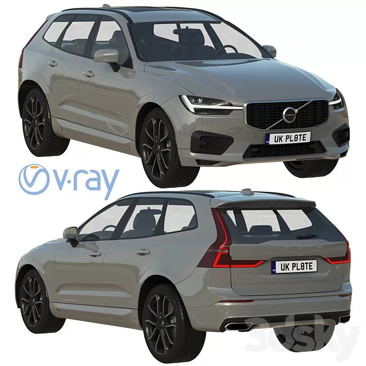 Volvo XC60 R-Design 3D Model
