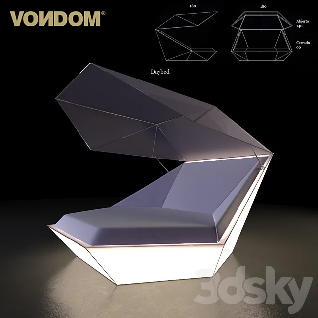 Vondom _ Faz Daybed Parasol 3DModel