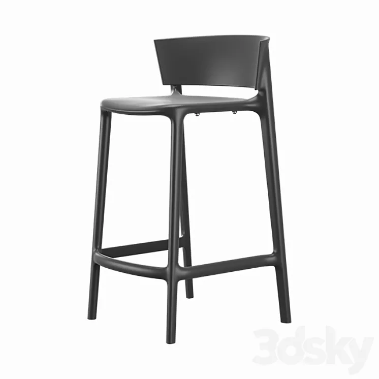 Vondom Africa Bar Stool 3D Model Free