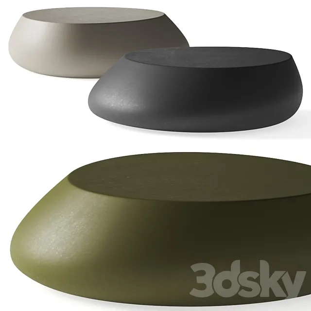 Vondom Stone Coffee Tables 3DModel