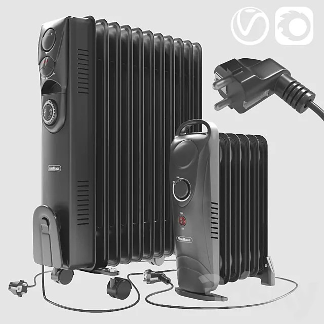 VonHaus portable radiators 3D Model