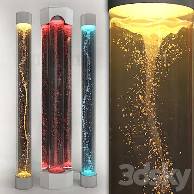 Vortex columns 3D Model
