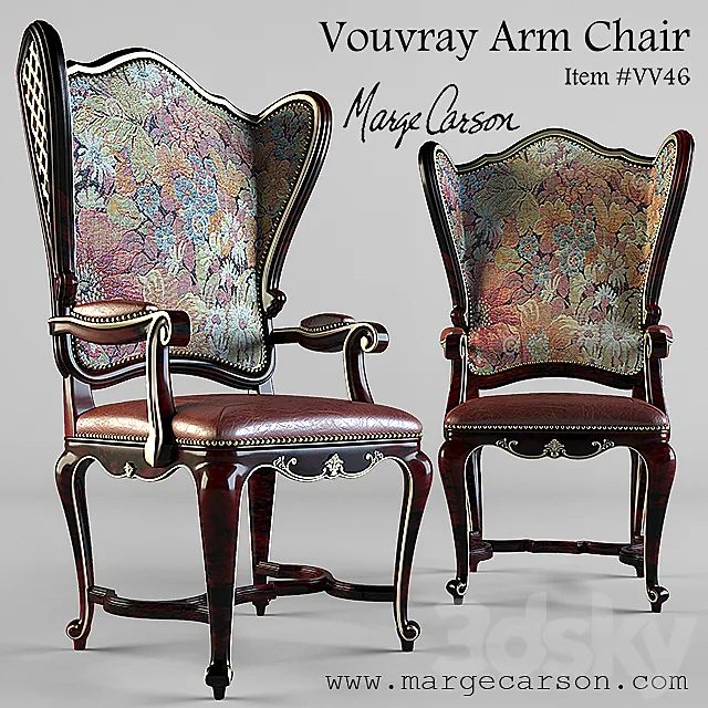 Vouvray Arm Chair 3D Model