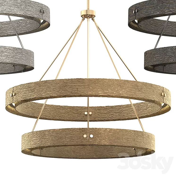 VOUVRAY TWO-TIER ROUND CHANDELIER 60 3D Model