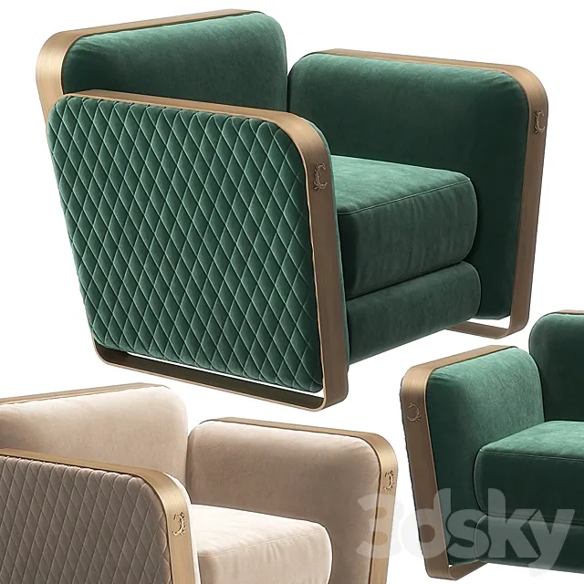 Voyage small armchair by Cantori 3DModel