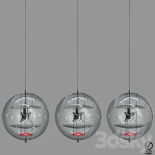 VP Globe Tinted Glass Pendant 3DModel