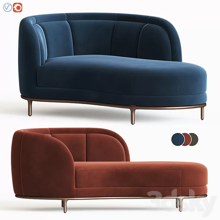 Vuelta Chaise Lounge Wittmann 3D Model