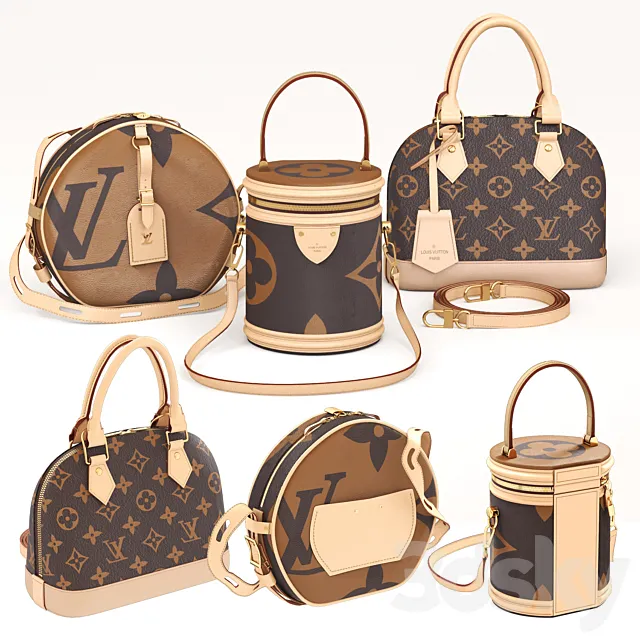 Vuitton set 2 3DModel