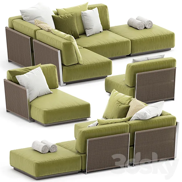 VULCANO OUTDOOR SOFA SET by FLEXFORM 3DModel
