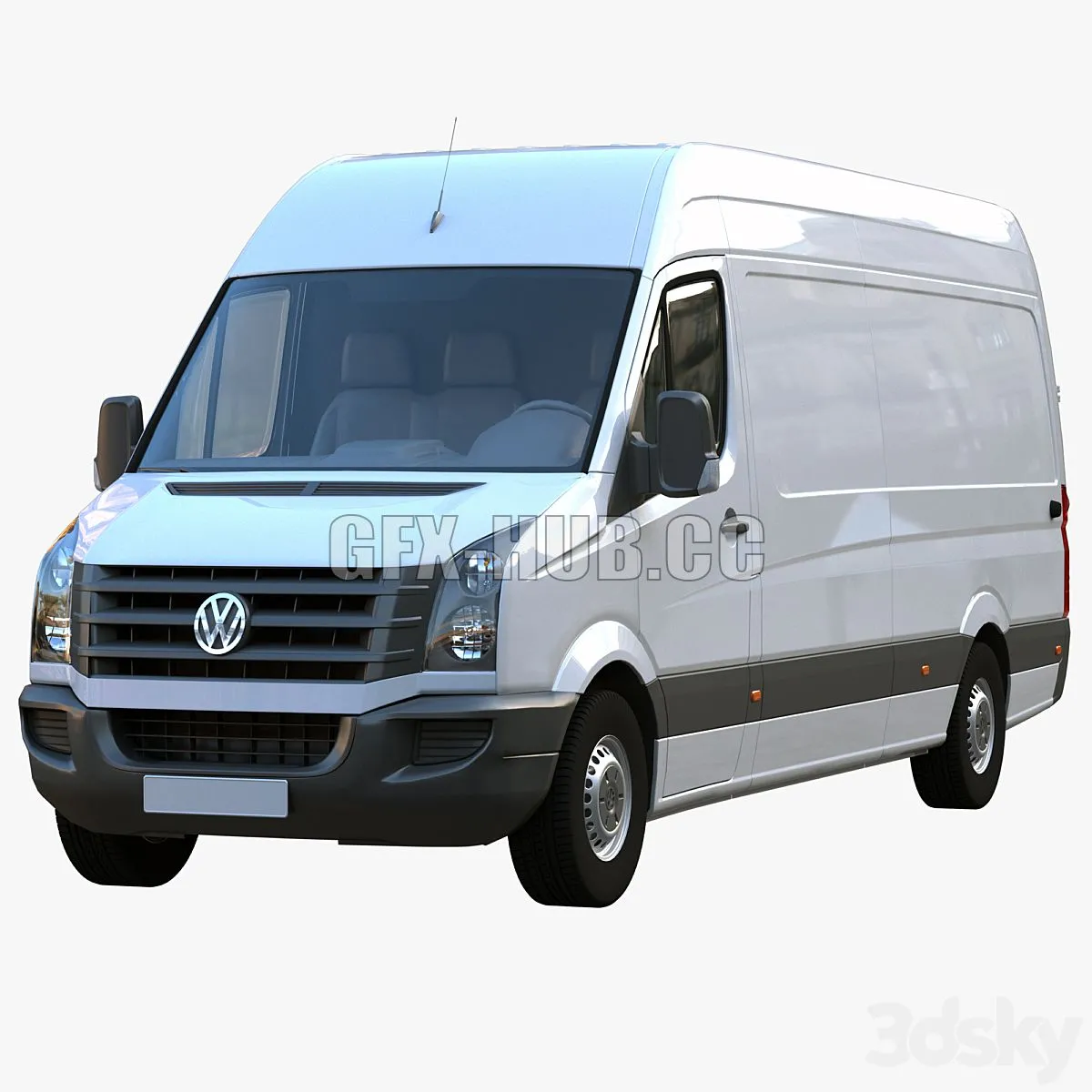 VW Crafter Box 3D Model