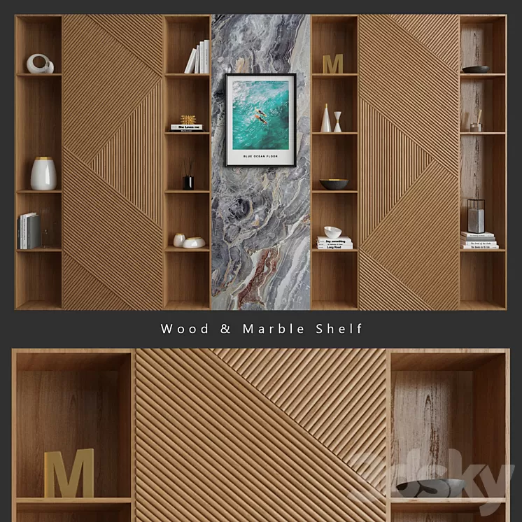 W & M Shelf 3D Model
