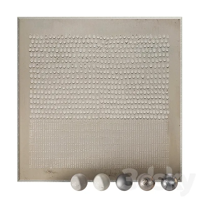 Wabi Sabi Minimalist Painting abas131 3D Model