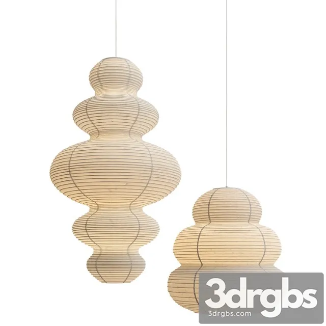 Wabi Sabi Paper Ceiling Lights 3D Model Free