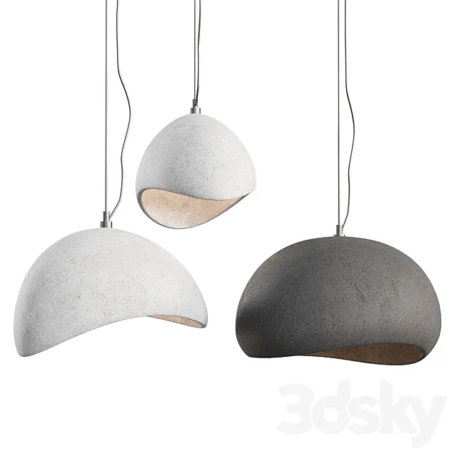 Wabi Sabi Pendant Light 2 3D Model