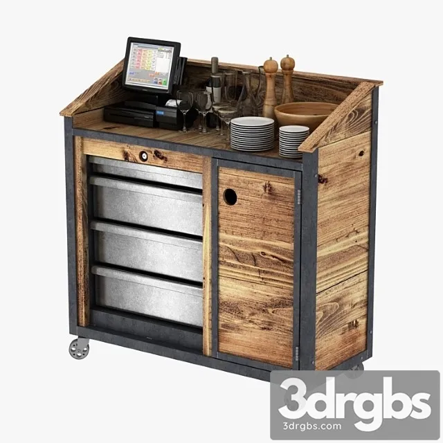 Waiters in loft style 3D Model Free