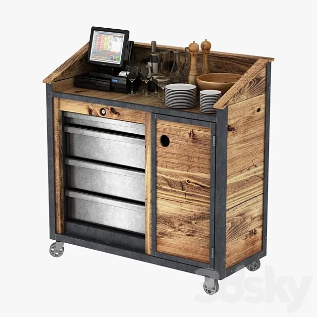 waiters in loft style Free Download