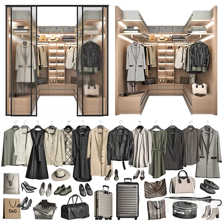 Walk-in Closet 98 part 1 3D Model